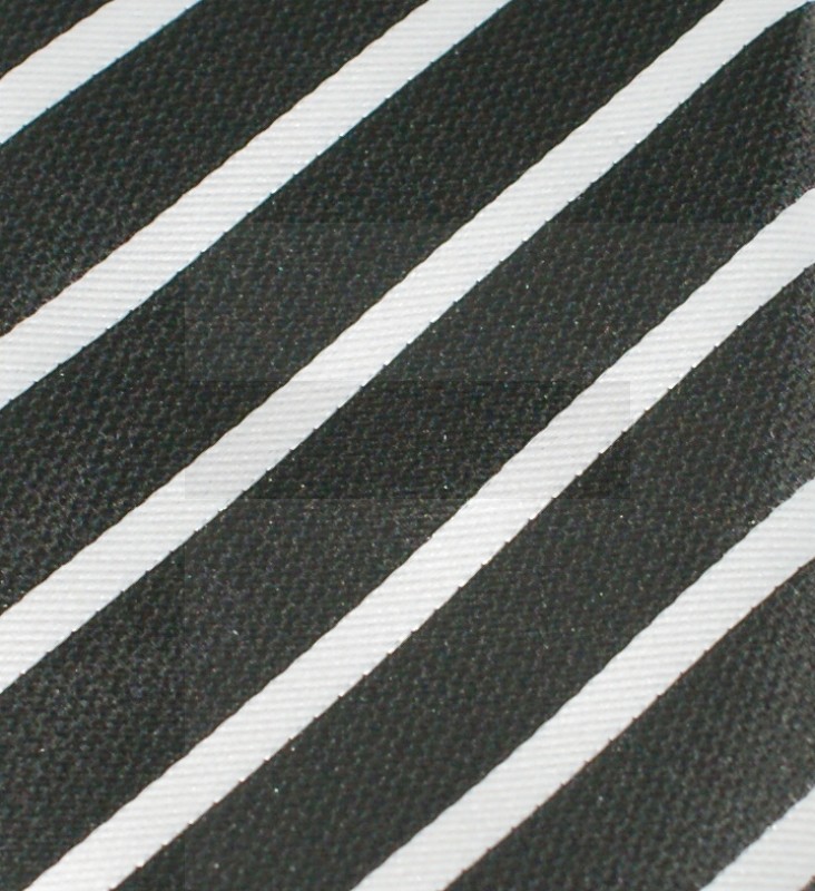 Goldenland Slim Krawatte - Schwarz gestreift Gestreifte Krawatten